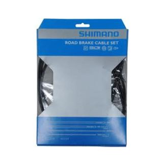 Shimano - Bremsekabel sæt PTFE sort til Racer/Sportscykler
