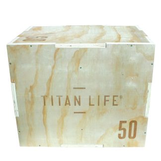TITAN LIFE Plyo Boxes Wooden 3-in-1 (40cm