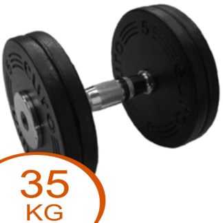 Eurosport Faste Black Metal Håndvægte 35kg (1 stk.)
