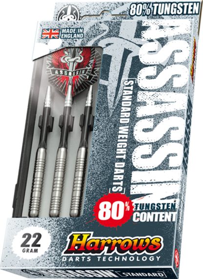 Harrows Assassin 80% Tungsten Steeltip Dartpile 19g