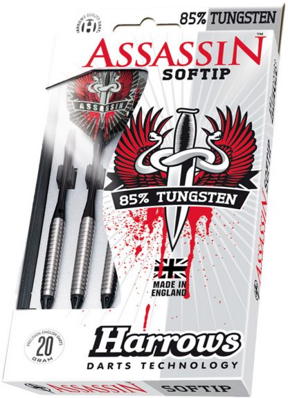 Harrows Softip Assassin 85% Tungsten Softtip Dartpile 18g