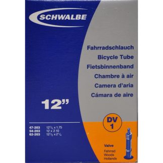 Schwalbe slange 12 1/2 x 2. 1/4 med almindelig ventil DV1