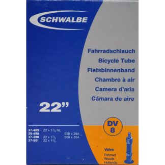 Schwalbe slange 22 x 1. 3/8 med almindelig ventil DV8