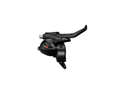Shimano Tourney - Skifte- og bremsegreb højre - Til 6 gear - med display - Sort