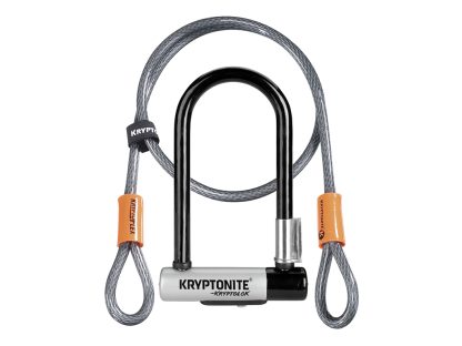 Kryptonite bøjlelås med wire - Kryptolok Mini 7 - U-Lock med Flex