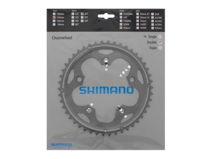 Shimano Cyclecross - 46 tands klinge - BCD110 - Grå - FC-CX50