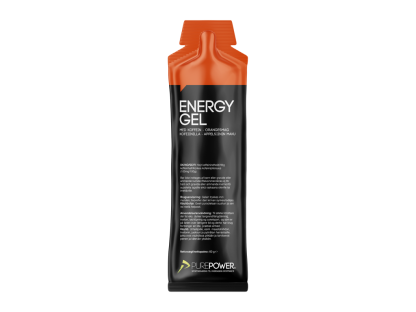 PurePower Energy gel - Appelsin med 60 mg koffein - 60 gram