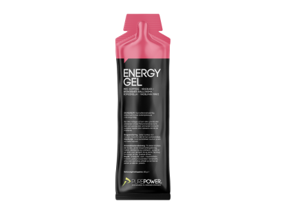 PurePower Energy gel - Hindbær med 60 mg koffein - 60 gram