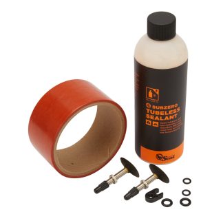 Orange Seal Tubeless Kit - 45 mm fælgtape - 237 ml. Subzero væske