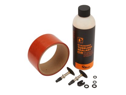 Orange Seal Tubeless Kit - 45 mm fælgtape - 237 ml. Subzero væske