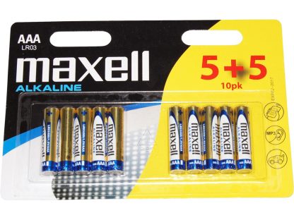 Maxell - Batteri - AAA/LR03 Alkaline - 10 stk