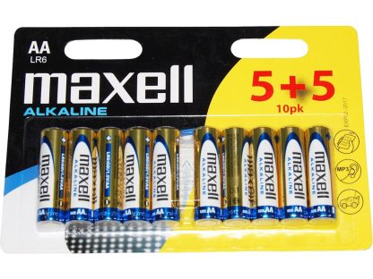 Maxell - Batteri - AA/LR06 Alkaline - 10 stk