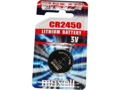 Maxell - Batteri - CR2450 Lithium 3v - 1 stk