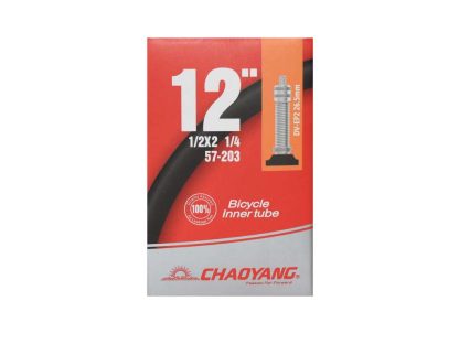 Chaoyang Slange 12 1/2 x 2 1/4 med 26.5mm lang Dunlop ventil