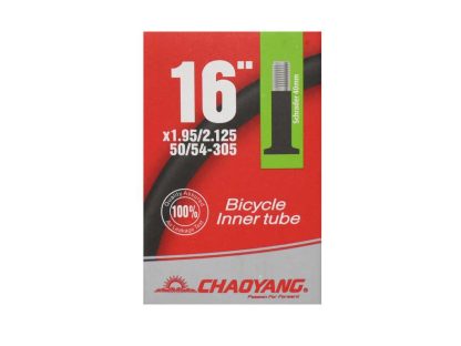 Chaoyang Slange 16 x 1.95-2.125 med 40mm lang Autoventil