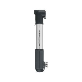 Topeak Micro HybridRocket RX - Mini- og CO2 pumpe - 11 bar / 160 psi - Grå/sølv