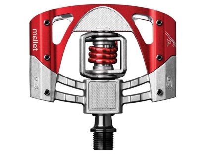 Crankbrothers Mallet 3 - MTB pedaler - Sølv/rød