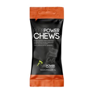 PurePower Cola Chews - Vingummi med colasmag - 40 gram.