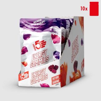 High5 Energy Gummies - Vingummi med mixed bærsmag - 1 kasse á 10 poser