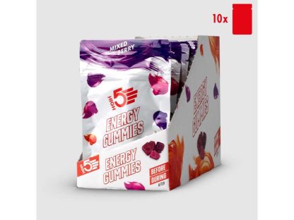 High5 Energy Gummies - Vingummi med mixed bærsmag - 1 kasse á 10 poser