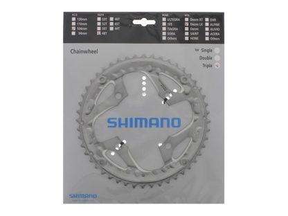 Shimano Deore LX - 48 tands CG klinge MTB - BCD104 - Sølvt - FC-T671