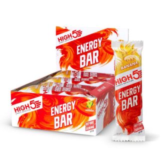 High5 Energy Bar - Energibar med banan - 1 kasse á 12 stk.