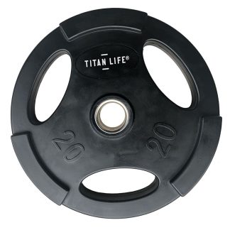TITAN LIFE Weight Disc Vægtskive 20 kg Rubber Ø50mm Black
