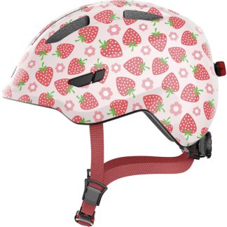 Abus Smiley 3.0 LED - Cykelhjelm til børn - Rose strawberry - Str. S