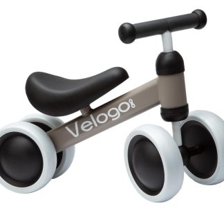 Velogo - Løbecykel fra 1 år - 4 hjul - Mat grå/brun