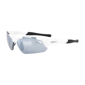 Rogelli Raptor - Cykelbrille - TR-90 - Smoke linser - Hvid