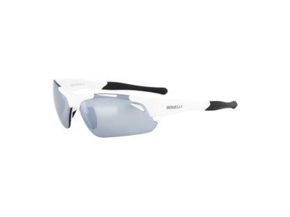 Rogelli Raptor - Cykelbrille - TR-90 - Smoke linser - Hvid