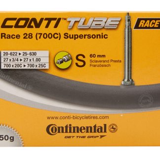 Continental Race 28 Supersonic - Cykelslange - Str. 700x20-25c - 60 mm racerventil