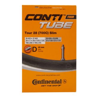 Continental Tour 28 Slim - Cykelslange - Str. 700x28-35c - 40 mm Dunlop-ventil