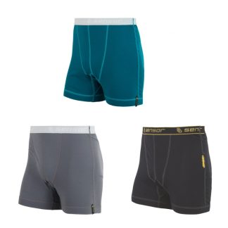 Sensor Double Face - Boxer shorts - 3 pak - Sort/blå/grå - Str. M