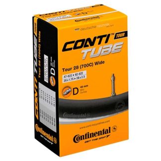 Continental Tour 28 Wide - Cykelslange - Str 700x47-62c (47-62x622) - DV 40mm
