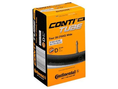Continental Tour 28 Wide - Cykelslange - Str 700x47-62c (47-62x622) - DV 40mm