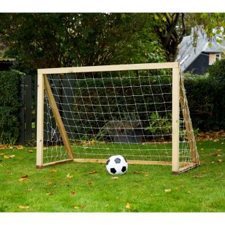 Homegoal - Classic Mini Natur - Fodboldmål i træ - 150x120 cm
