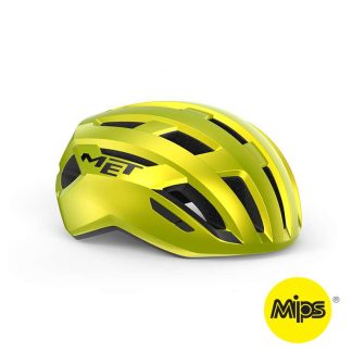 MET Vinci Mips - Cykelhjelm - Lime gul metallic/glossy - Str. 56-58 cm