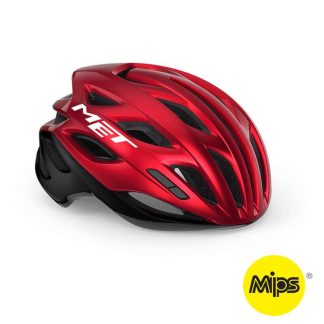 MET Estro Mips - Cykelhjelm - Rød/Sort - Str. 58-61 cm