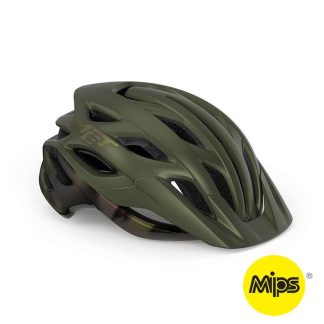 MET Veleno Mips - MTB Cykelhjelm - Mat Oliven Grøn - Str. 58-61 cm