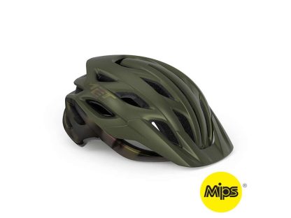 MET Veleno Mips - MTB Cykelhjelm - Mat Oliven Grøn - Str. 58-61 cm