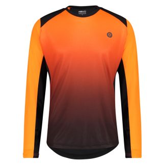AGU - Cykeltrøje med lange ærmer - Loose fit - MTB - Neon Orange - Str. XXL