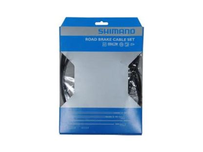 Shimano - Bremsekabel sæt PTFE sort til Racer/Sportscykler