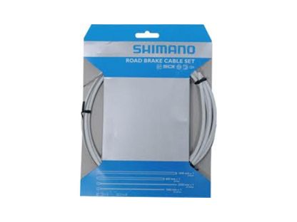 Shimano - Bremsekabel sæt PTFE hvid til Racer/Sportscykler