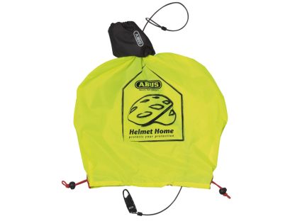 Hjelmopbevaring Abus Helmet home neon gul