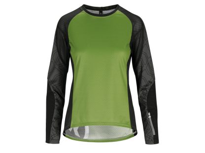 Assos Trail Womens Jersey - Dame MTB cykeltrøje med lange ærmer - Grøn - Str. XL