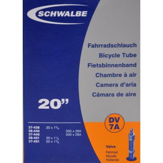 Schwalbe slange 20 x 1. 3/8 med almindelig ventil DV7A