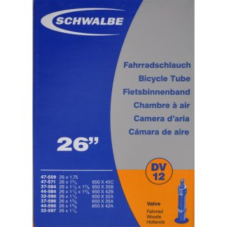 Schwalbe slange 26 x 1. 3/8 med almindelig ventil DV12