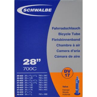 Schwalbe slange 700 x 28-45c med almindelig ventil DV17