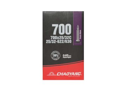 Chaoyang Slange Light 700 x 25-32C med 48mm lang Racerventil